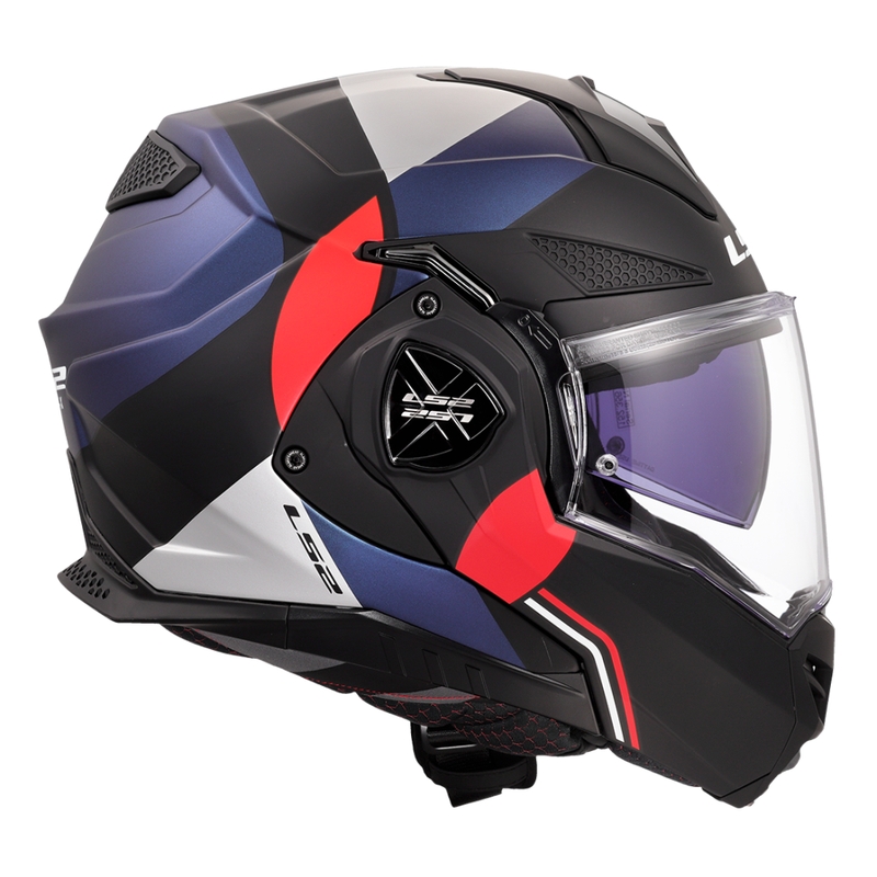 LS2 FF901 Advant X Ultra синьо-червена обръщаща се мотоциклетна каска