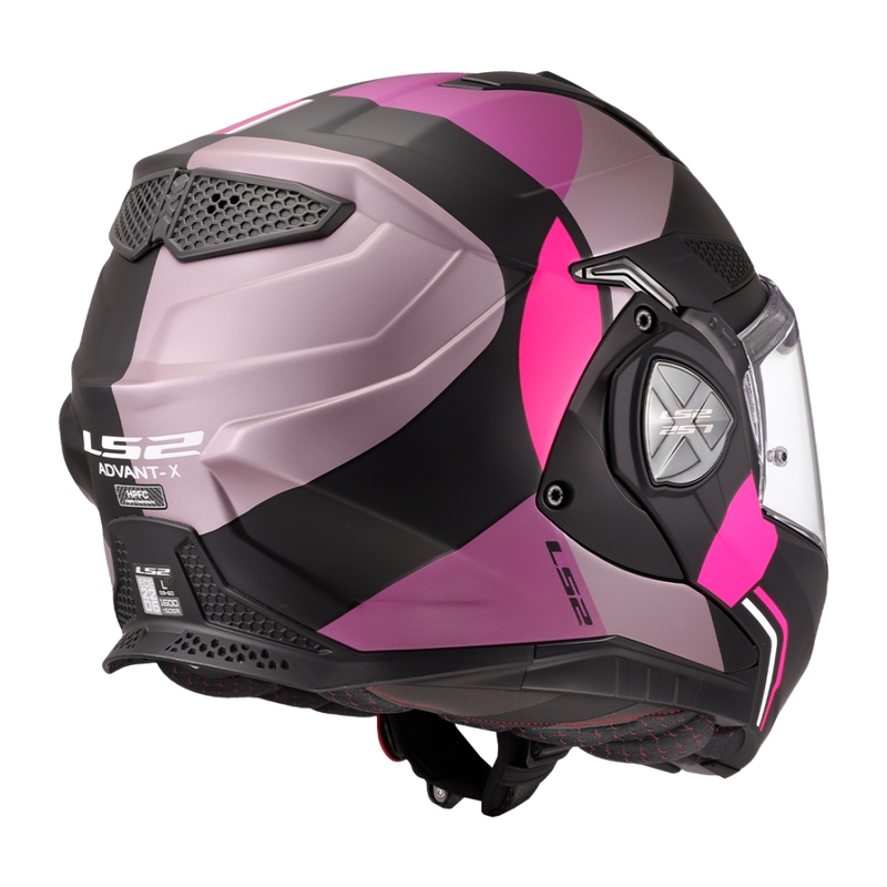 LS2 FF901 Advant X Ultra сиво-лилава обръщаща се мотоциклетна каска
