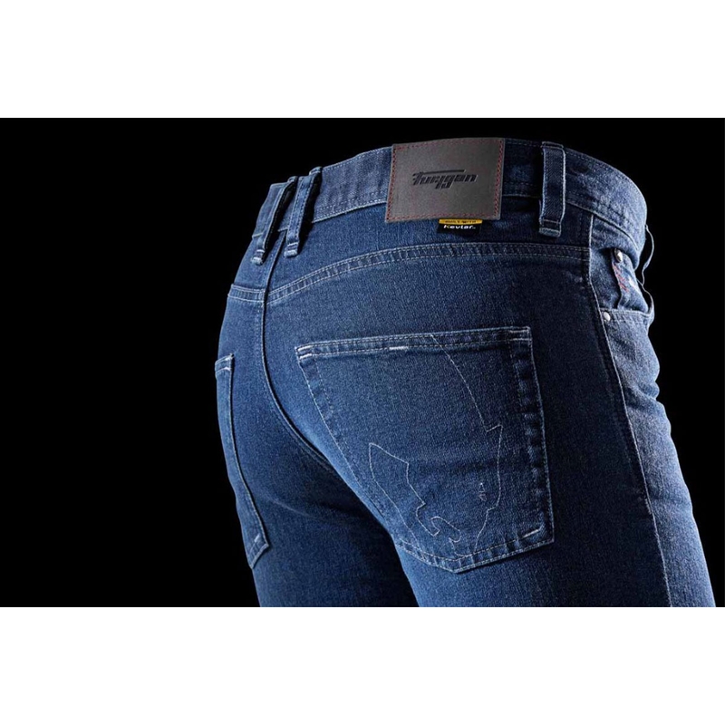 Мотоциклетни дънки Furygan K12 X Kevlar® с прави крачоли, сини