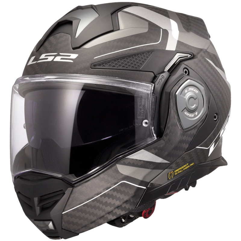 LS2 FF901 Advant X C Horizon сребристо-сива обръщаща се мотоциклетна каска