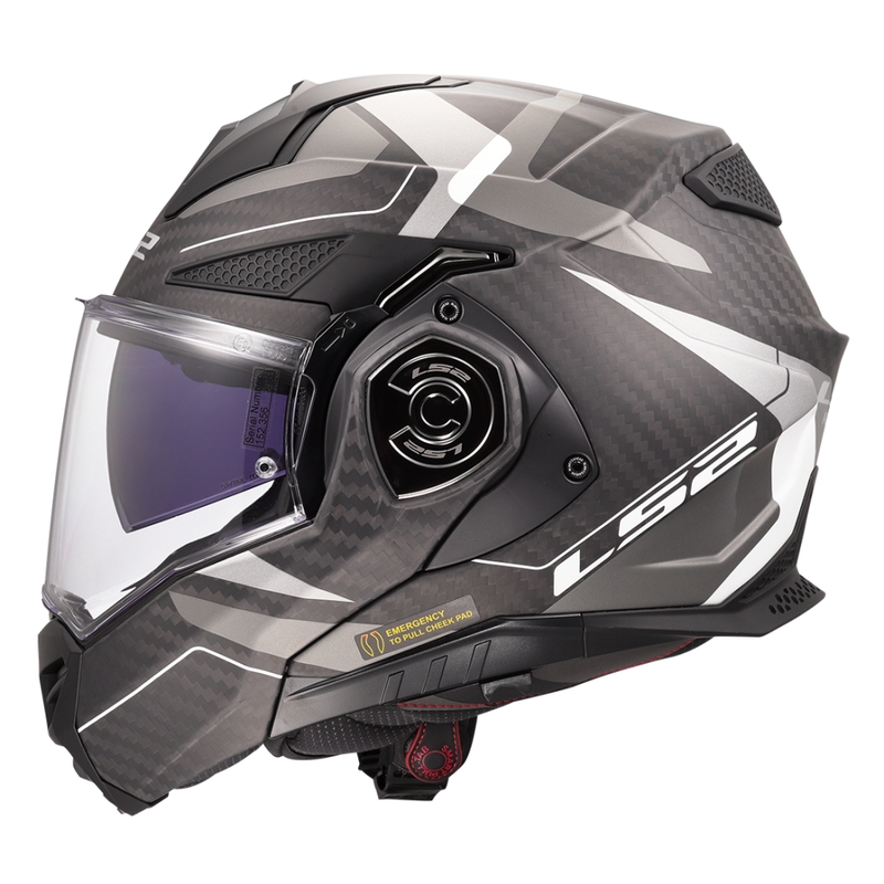 LS2 FF901 Advant X C Horizon сребристо-сива обръщаща се мотоциклетна каска