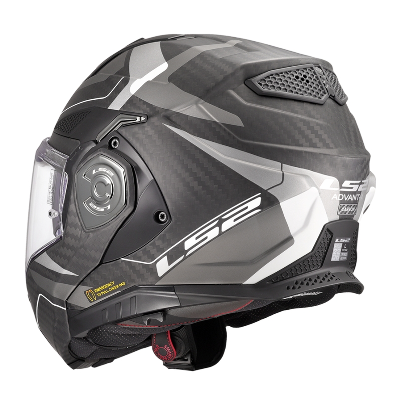 LS2 FF901 Advant X C Horizon сребристо-сива обръщаща се мотоциклетна каска
