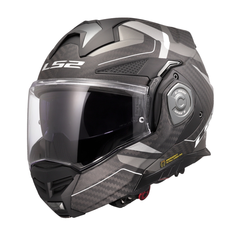 LS2 FF901 Advant X C Horizon сребристо-сива обръщаща се мотоциклетна каска