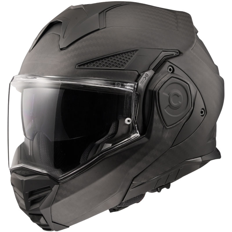 LS2 FF901 FF901 Advant X Solid Carbon мотоциклетна каска Flip Matte Black