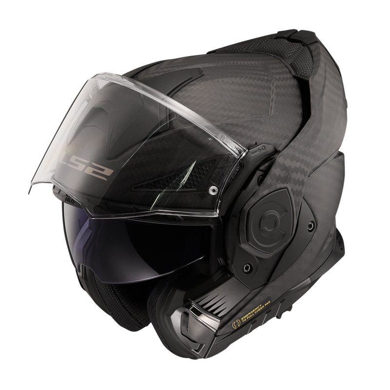 LS2 FF901 FF901 Advant X Solid Carbon мотоциклетна каска Flip Matte Black