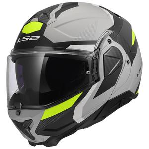 Обръщаща се мотоциклетна каска LS2 FF910 Advant II Triple светло сива