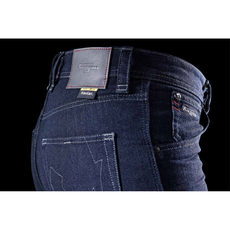 Дамски мотоциклетни дънки Furygan Nikita X Kevlar® Mom Fit, тъмносини