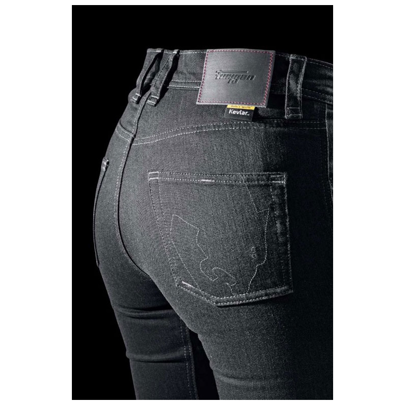 Дамски мотоциклетни дънки Furygan Nikita X Kevlar® Mom Fit, тъмносиви