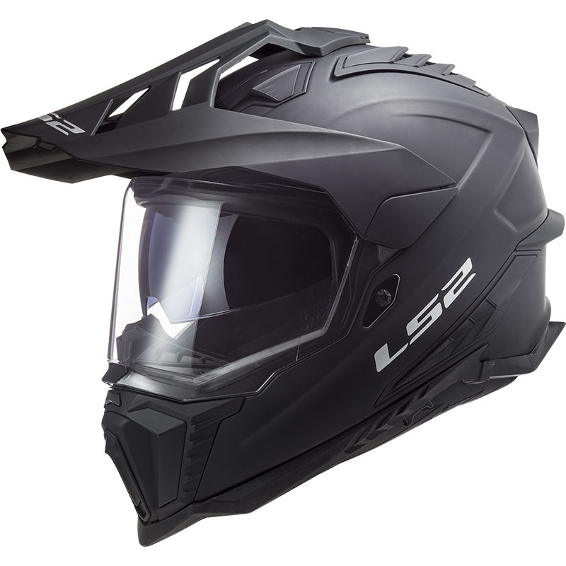 Ендуро мотоциклетна каска LS2 MX701 Explorer Solid, матово черно