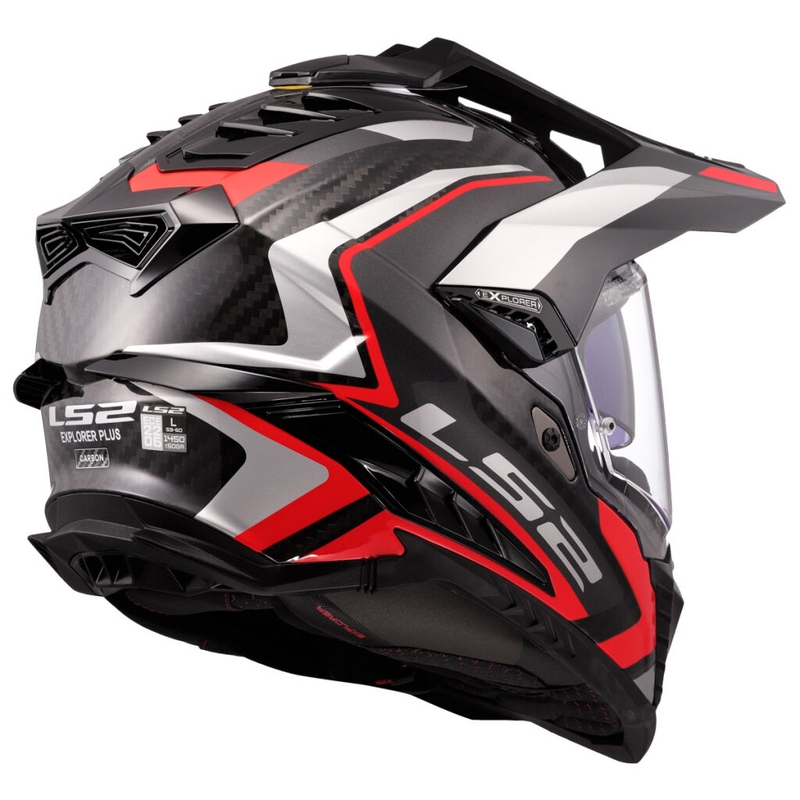 Ендуро мотоциклетна каска LS2 MX701 Explorer C Frontier II червена
