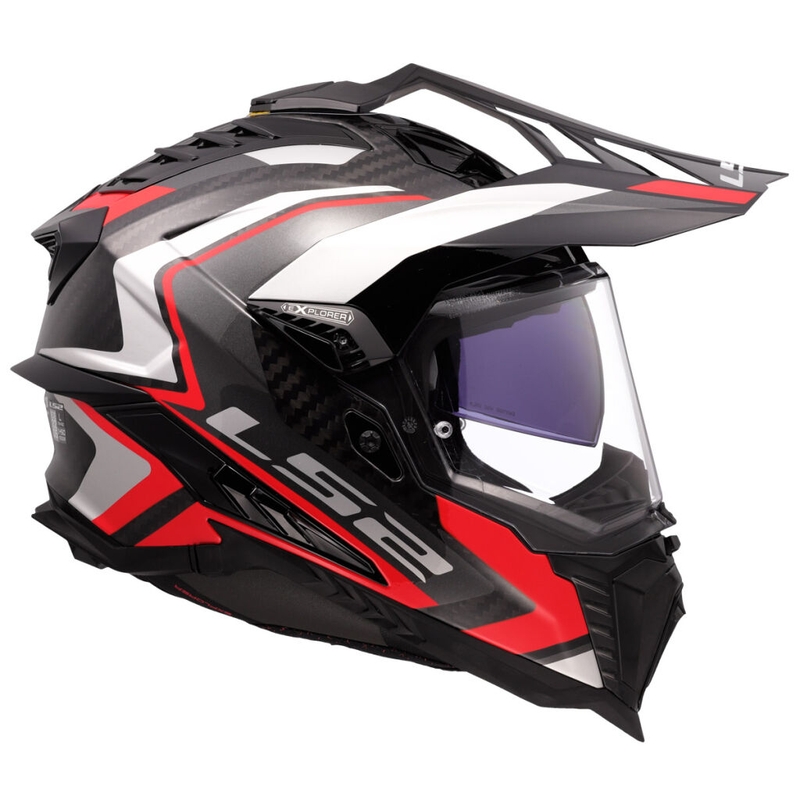 Ендуро мотоциклетна каска LS2 MX701 Explorer C Frontier II червена