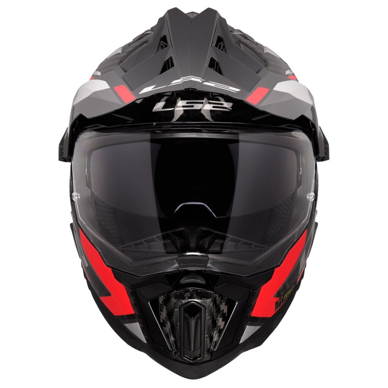 Ендуро мотоциклетна каска LS2 MX701 Explorer C Frontier II червена