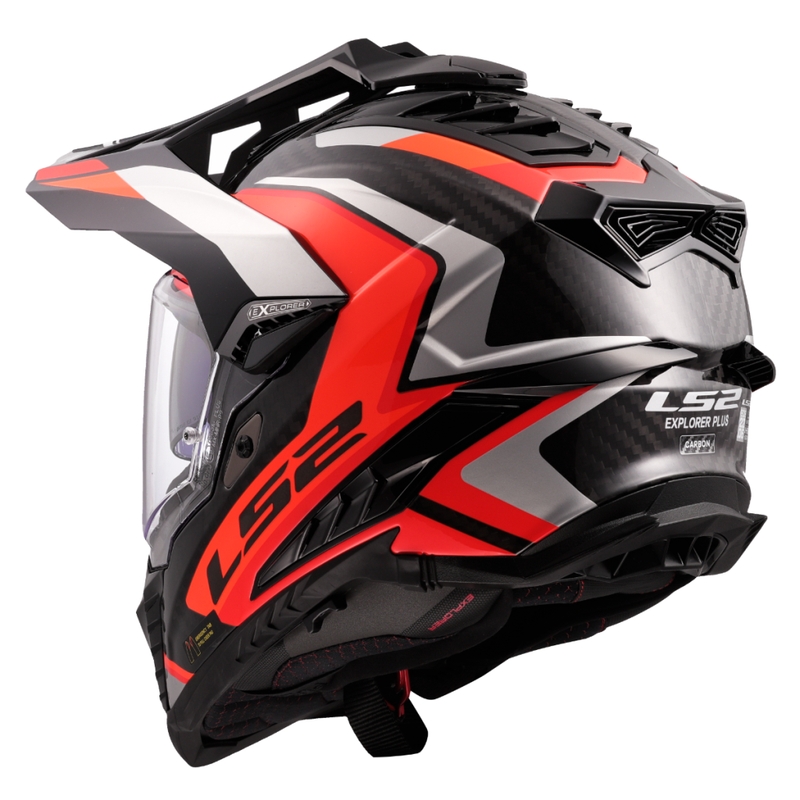 Ендуро мотоциклетна каска LS2 MX701 Explorer C Frontier II оранжева