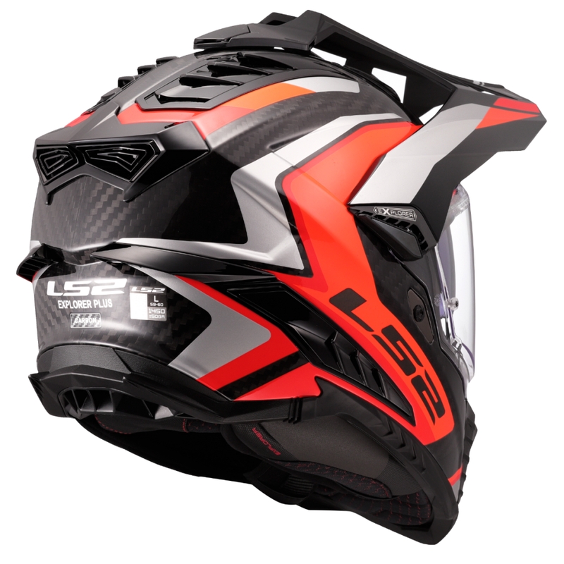 Ендуро мотоциклетна каска LS2 MX701 Explorer C Frontier II оранжева