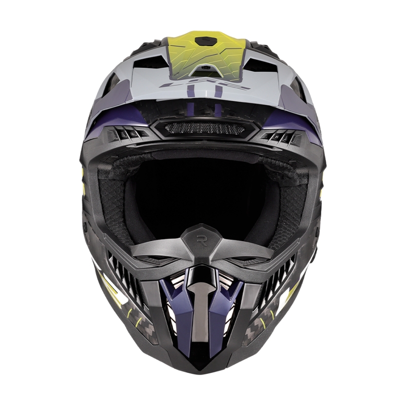 Мотокрос каска LS2 MX703 X-Force Galuo сиво-флуорово жълто