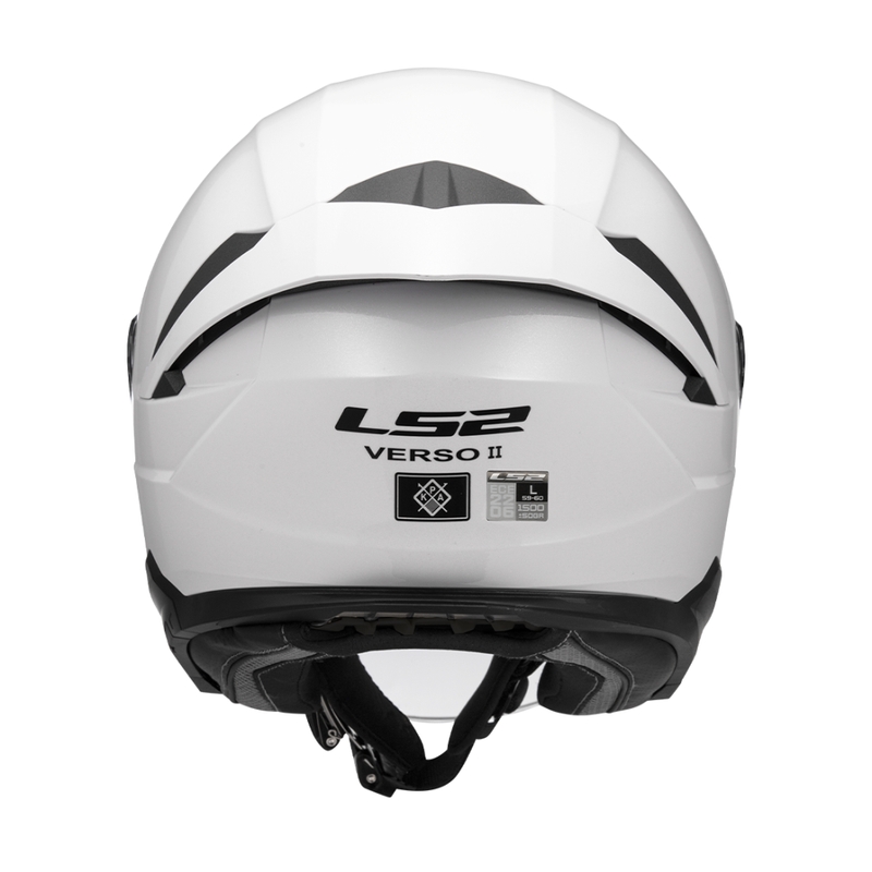 Отворена мотоциклетна каска LS2 OF618 Verso II Solid white