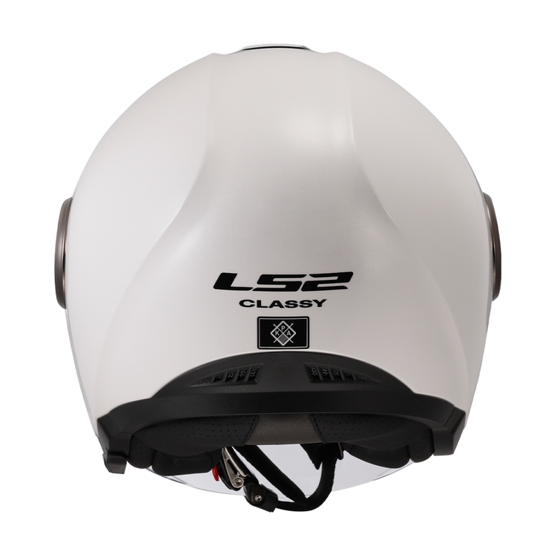 Отворена мотоциклетна каска LS2 OF620 Classy Solid White