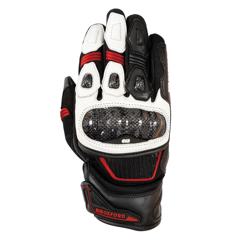 Ръкавици за мотоциклет Oxford RP-4S 3.0 white-black-red