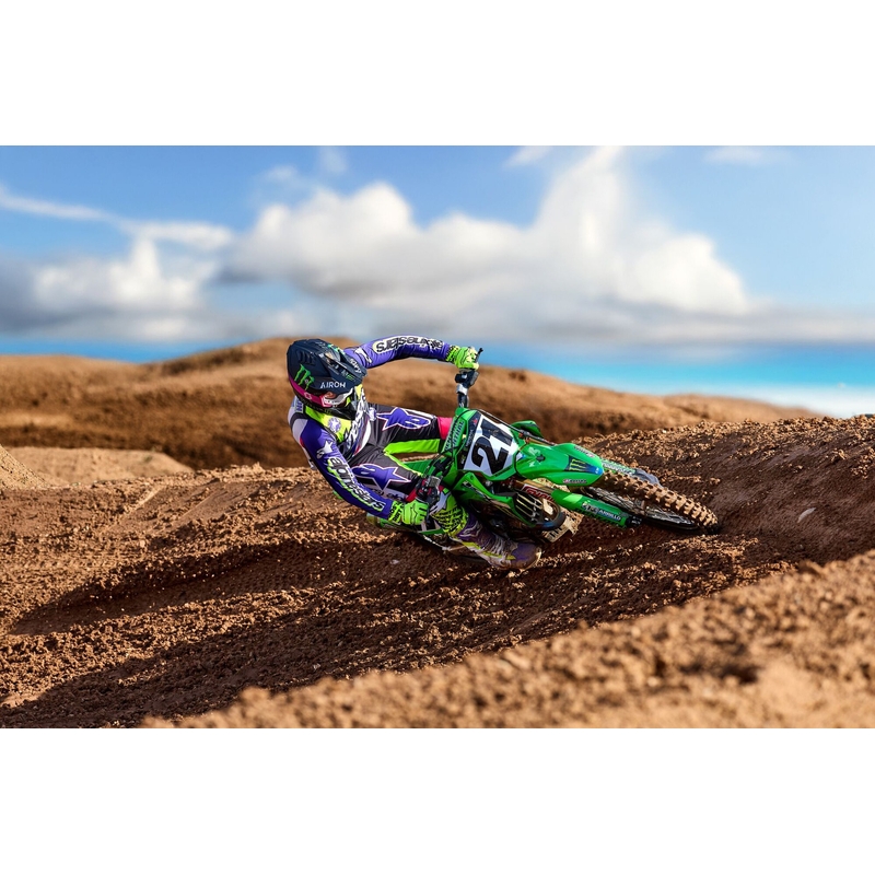 Alpinestars Supertech SX лимитирана серия Dirt Studios бяло-лилаво-розово-флуорово жълто мотокрос трико
