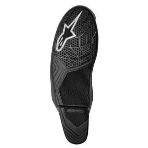 Alpinestars Supertech R черно-бяла подметка за мотоциклетна обувка