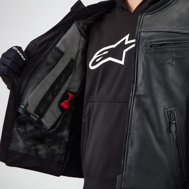 Жилетка с въздушна възглавница Alpinestars TECH-AIR®3 V2 LEATHER system black