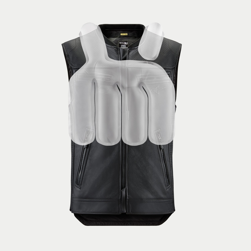Жилетка с въздушна възглавница Alpinestars TECH-AIR®3 V2 LEATHER system black