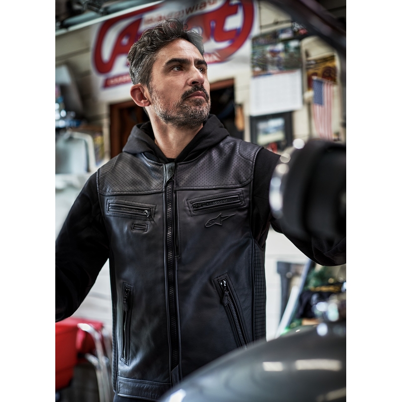 Жилетка с въздушна възглавница Alpinestars TECH-AIR®3 V2 LEATHER system black