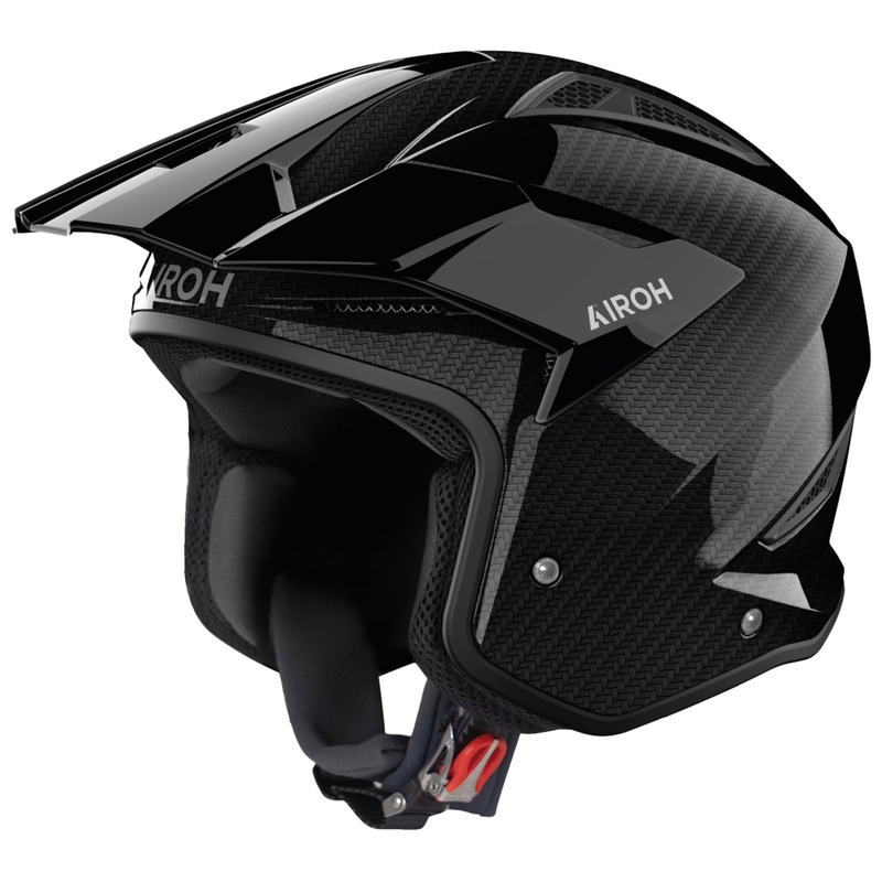 Изпитание мотоциклетна каска Airoh TRR 2 Carbon Black