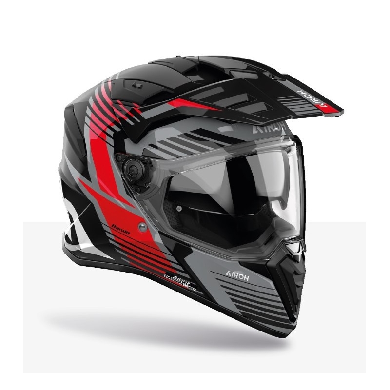 Ендуро мотоциклетна каска Airoh Bandit Spicy red