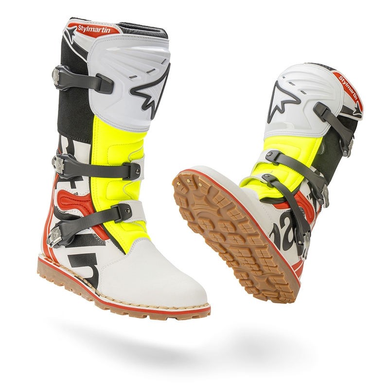 Мотоциклетни ботуши Stylmartin Impact Pro.2 white-black-fluo yellow