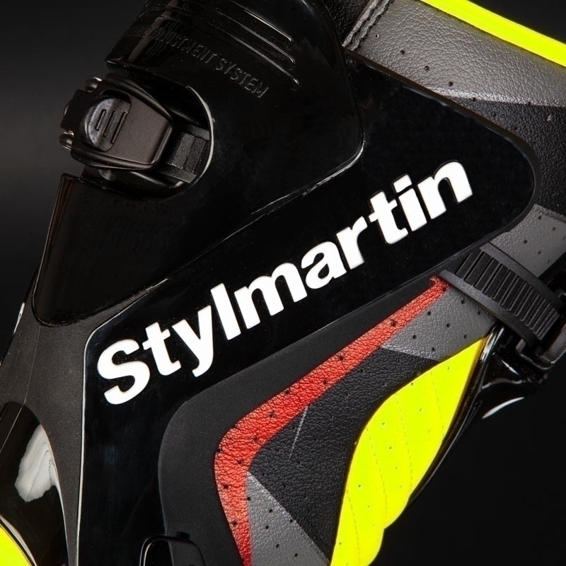 Мотоциклетни ботуши Stylmartin Stealth Evo Air в черно и флуорово жълто