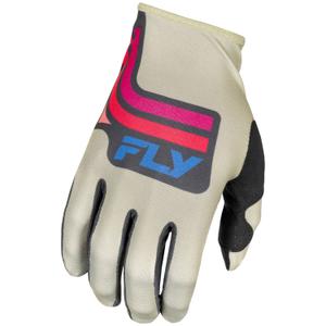 Ръкавици за мотокрос FLY Racing Lite сиво-розово-синьо