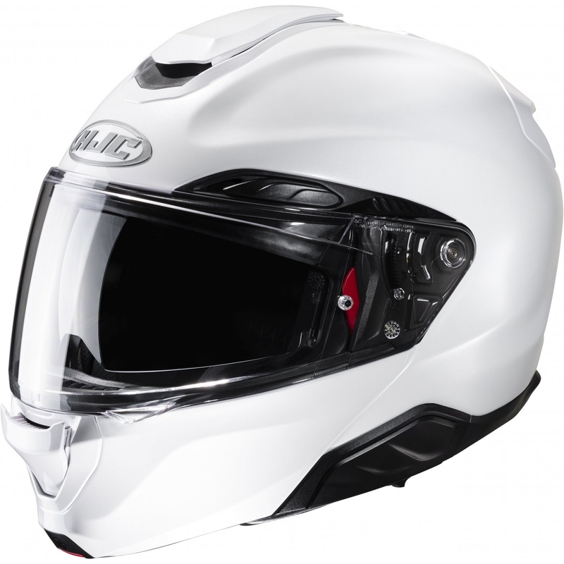 HJC RPHA 91 Solid, сгъваема каска за мотоциклет, перлено бяла