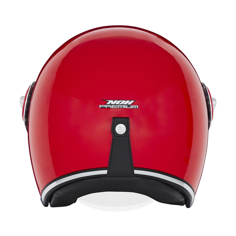 Отворена мотоциклетна каска NOX PREMIUM Heritage червена