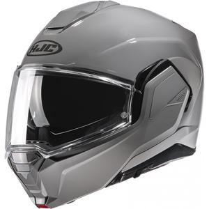 HJC i100 Solid светлосива каска за мотоциклет с обръщане