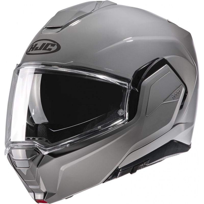 HJC i100 Solid светлосива каска за мотоциклет с обръщане