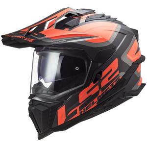 Ендуро каска LS2 MX701 Explorer Alter черно-флуо оранжево-сива матова