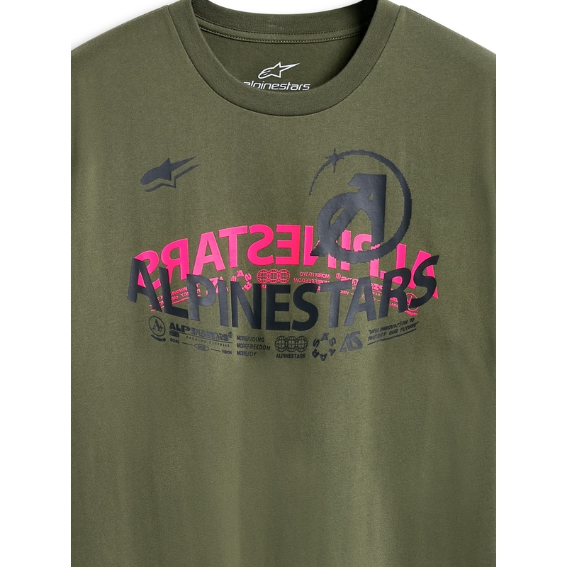 Тениска Alpinestars Semicircle CSF зелена