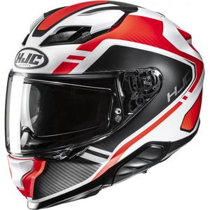 Интегрална мотоциклетна каска HJC F71 Tozz MC6HSF бяло-черно-червена