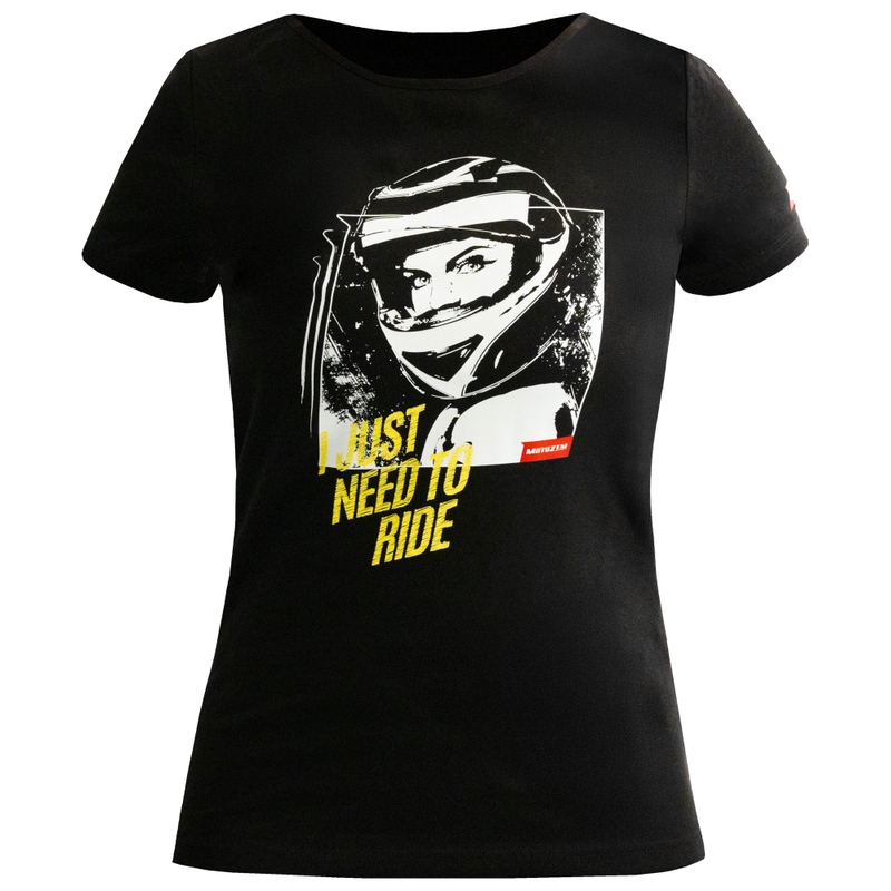 Дамска тениска MotoZem Girl, черна