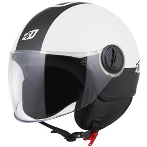 Отворена каска ZED C35 бяло-черна