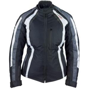 Дамско яке за мотоциклет Roleff Venedig Black-Grey-White