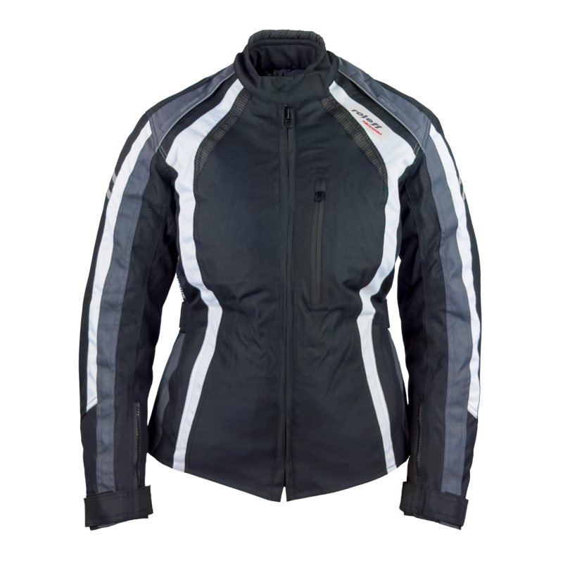 Дамско яке за мотоциклет Roleff Venedig Black-Grey-White