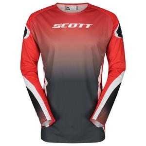 Тениска за мотокрос SCOTT Podium Pro червено-черна