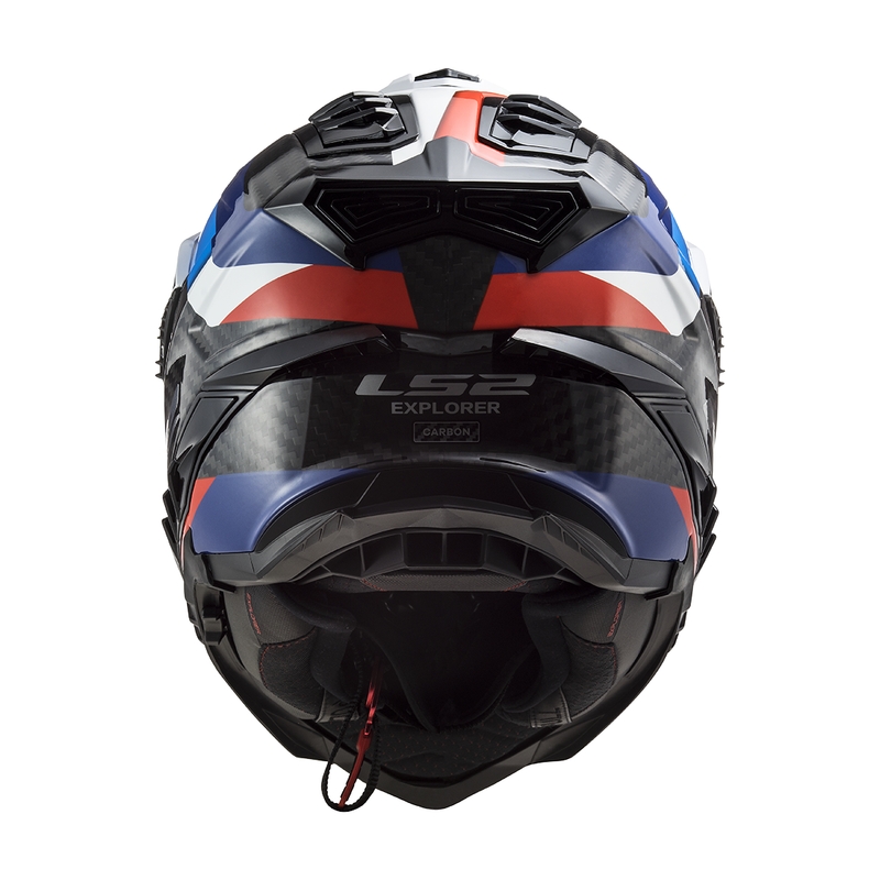 Ендуро мотоциклетна каска LS2 MX701 C Explorer Frontier черно-синя