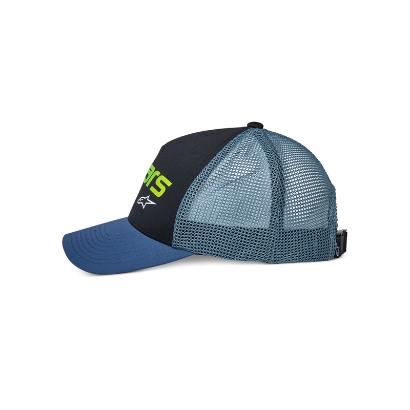 Шапка Alpinestars Vital Trucker черно-синьо-зелена