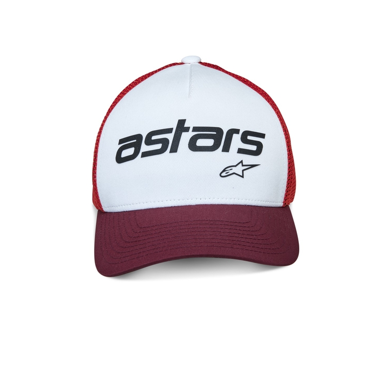 Шапка Alpinestars Vital Trucker бяло-кафяво-червено-оранжево