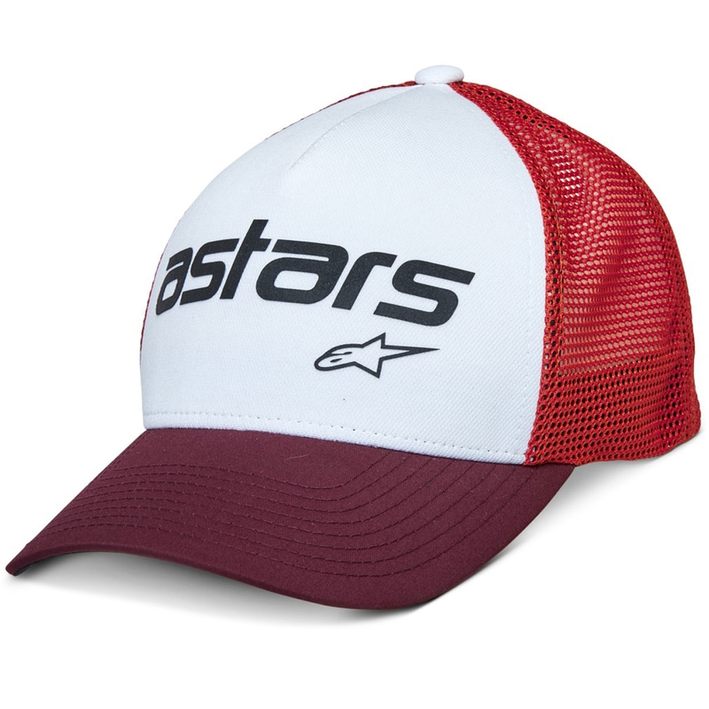 Шапка Alpinestars Vital Trucker бяло-кафяво-червено-оранжево