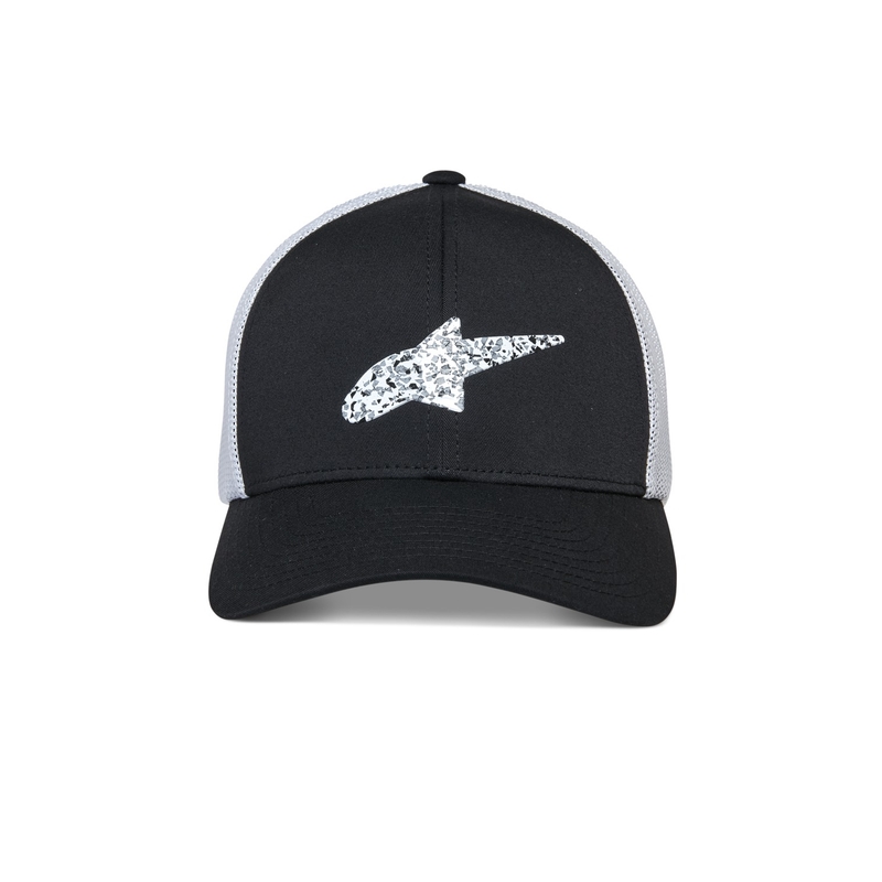 Шапка Alpinestars Terolithic Trucker в черно и бяло