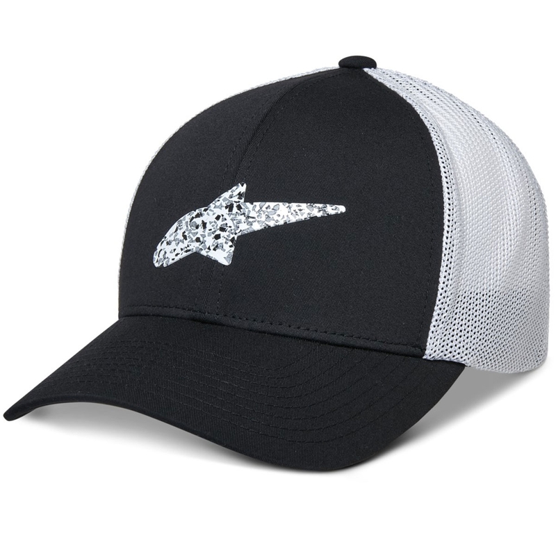 Шапка Alpinestars Terolithic Trucker в черно и бяло